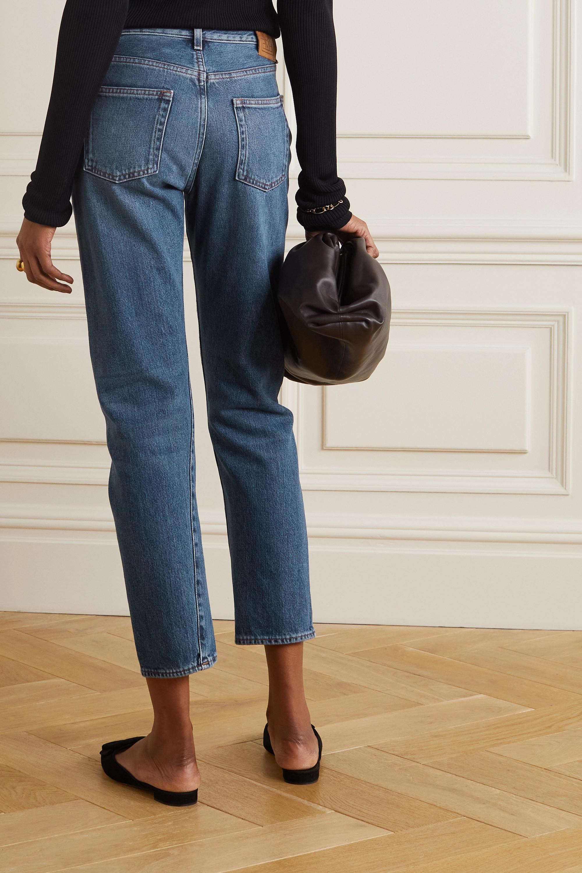 Totême Denim Cropped Mid-rise Straight 