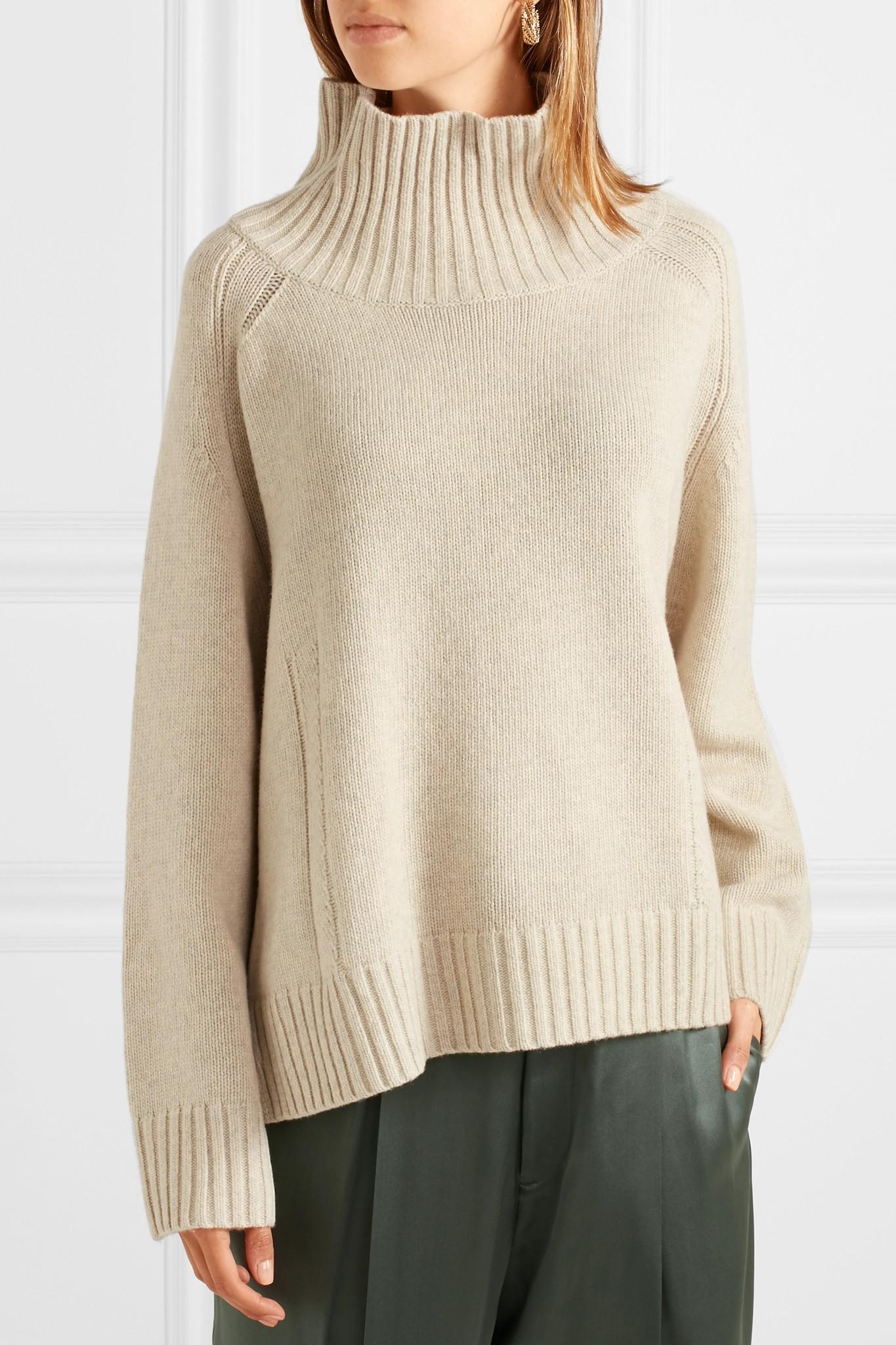 By Malene Birger Aleya Oversized Wool-blend Turtleneck Sweater in Gray -  Lyst