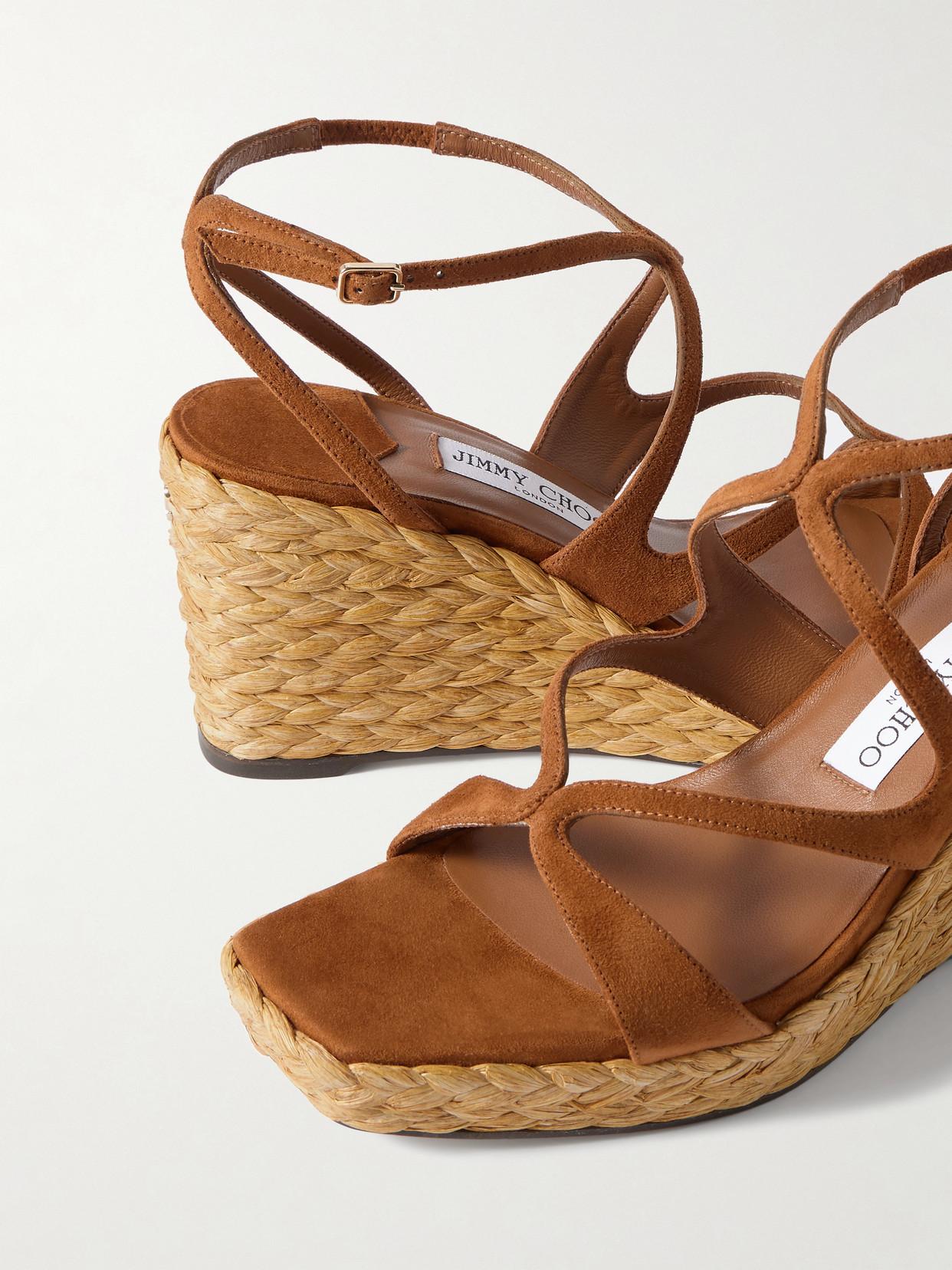 洗練☆Jimmy Choo☆『Ayla85』スエード エスパドリーユ サンダル 洗練☆Jimmy Choo☆『Ayla85』スエード エスパドリーユ サンダル