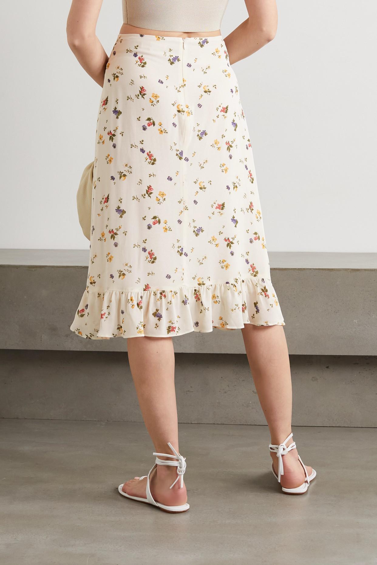 Georgette Midi Skirt 