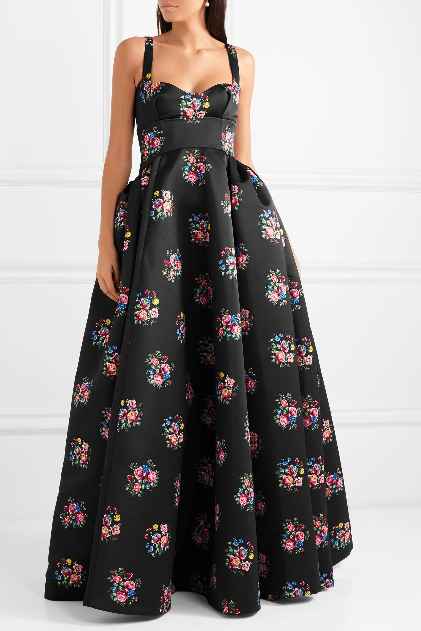 Emilia Wickstead Floral-print Satin 