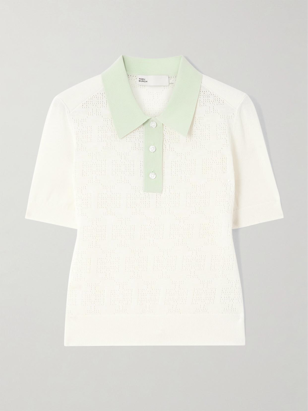 レディースウェア TORY SPORT TORY BURCH Sport Navy Blue Zip Collar Performance Pleated