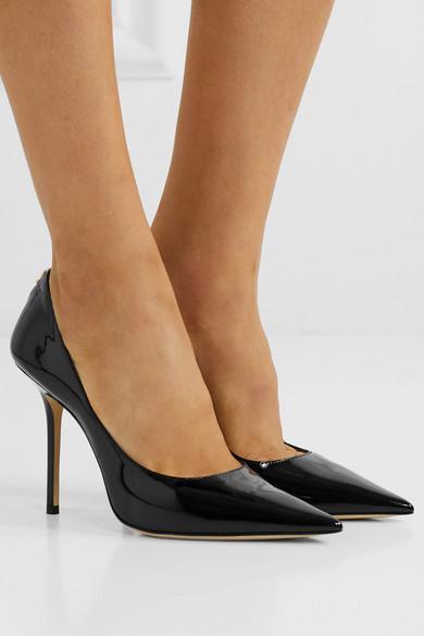 Jimmy Choo Love 100 Patent-leather Pumps in Black - Lyst
