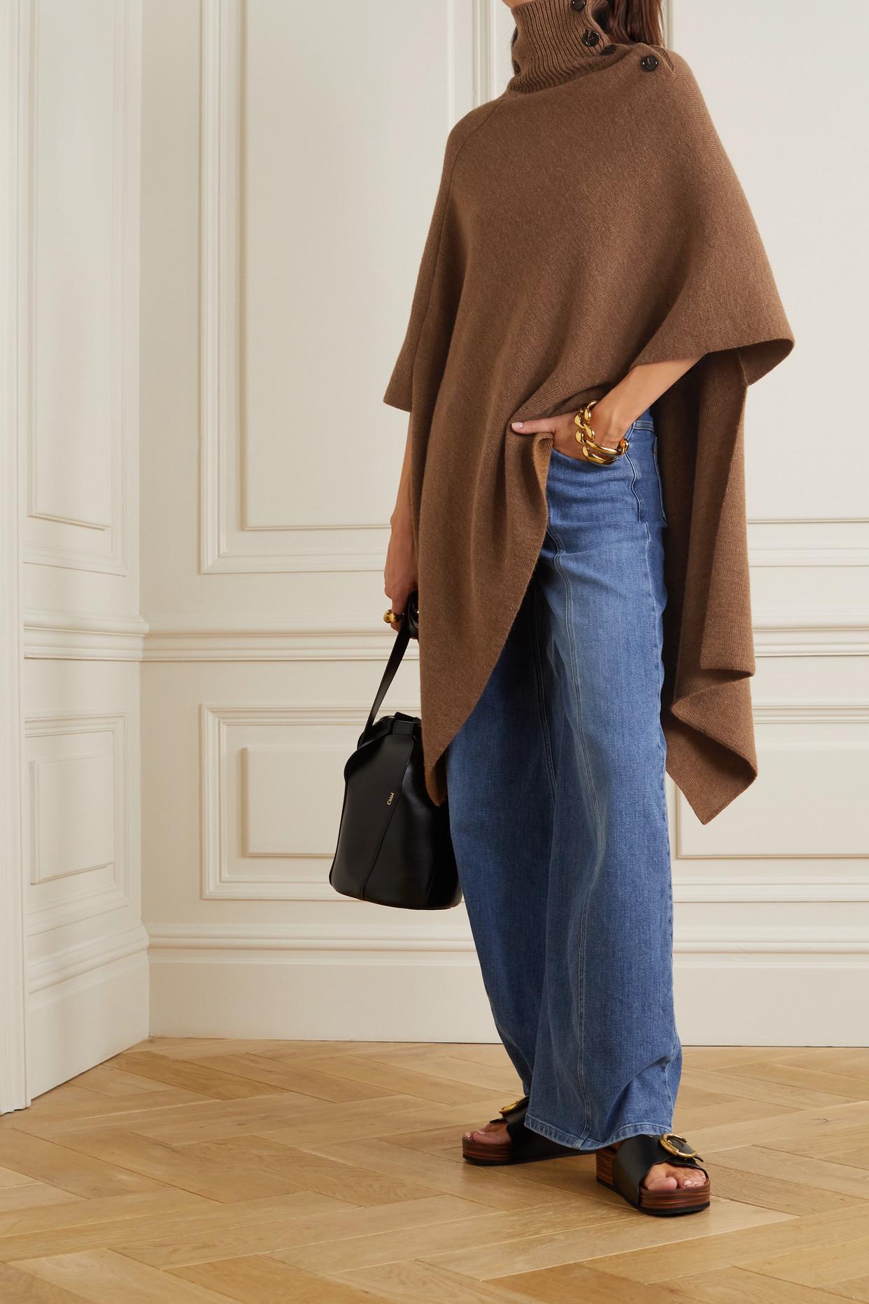 turtleneck poncho