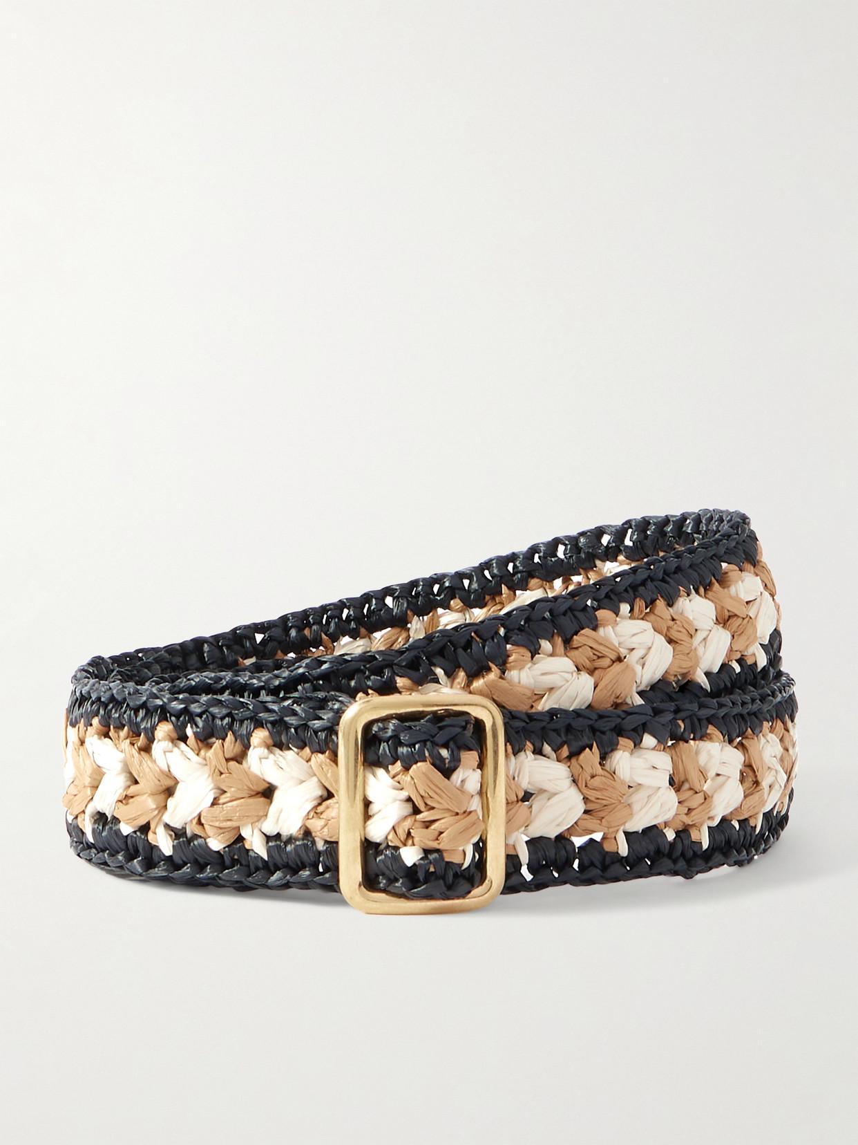 【国内発送】THE ROW ベルト Ava woven raffia belt Ava Belt Black in Raffia – The Row