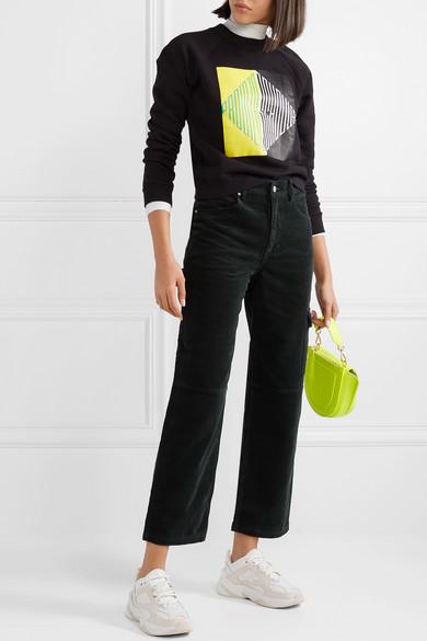 m2k tekno leather and neoprene sneakers