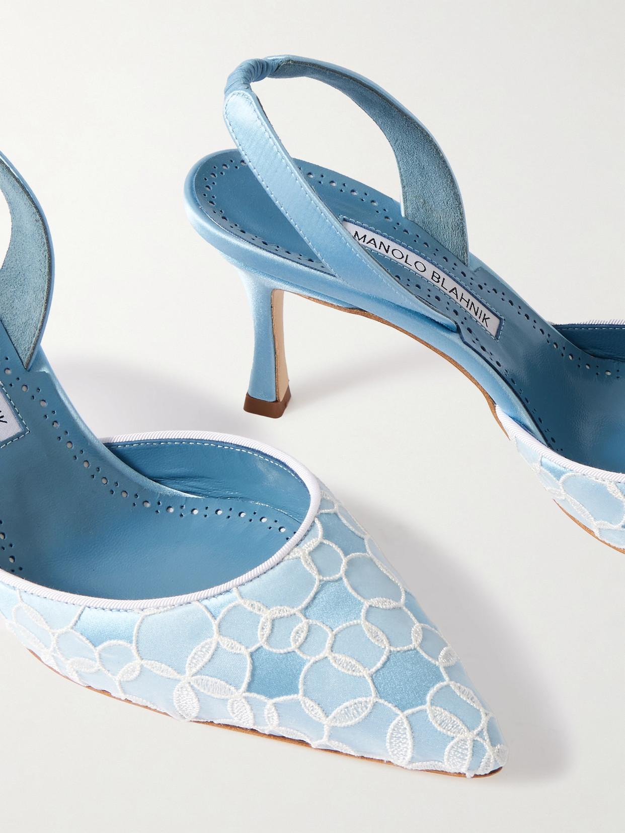美品】マノロブラニク Bordosli スエード ディープブルー MANOLO