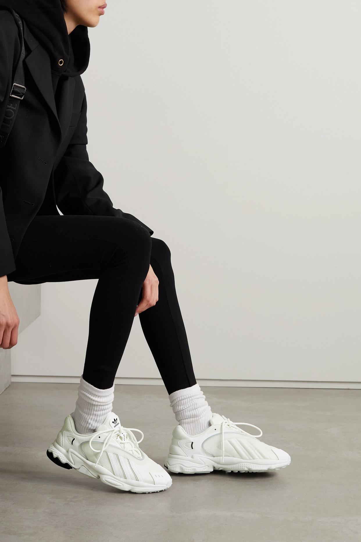 adidas Originals Oztral Rubber And Leather-trimmed Mesh Sneakers in White |  Lyst