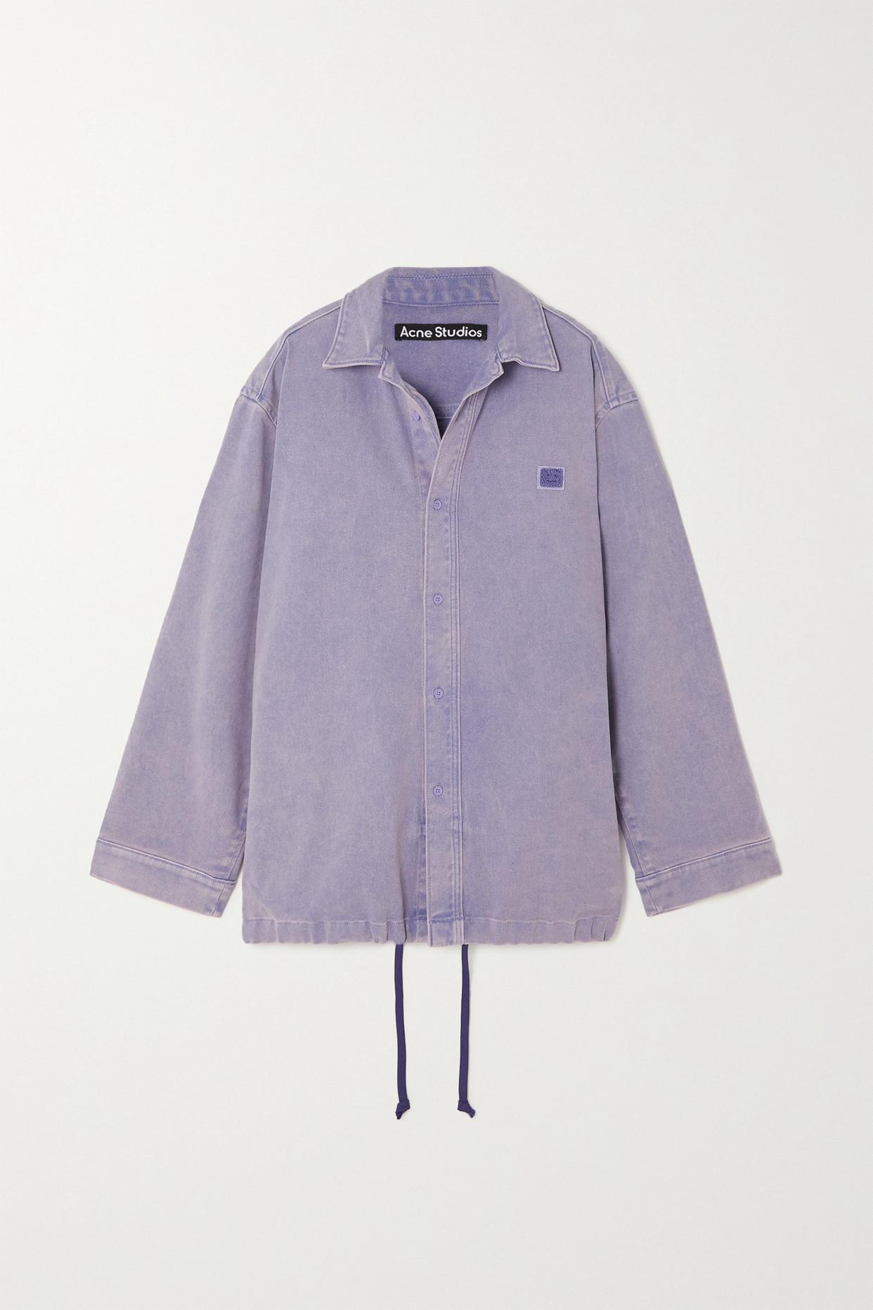 Acne Studios Oversized Appliquéd Cotton-blend Twill Jacket in