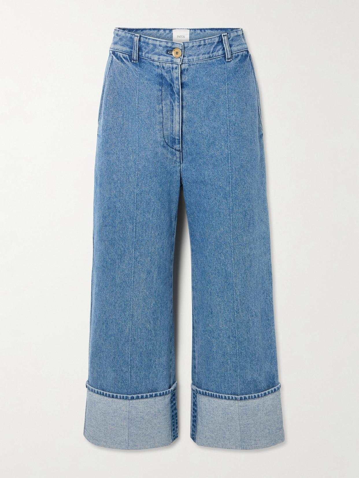 【送料&関税込】Patou Flare Fit Jeans Patou organic-denim Flared Jeans | Blue | FARFETCH