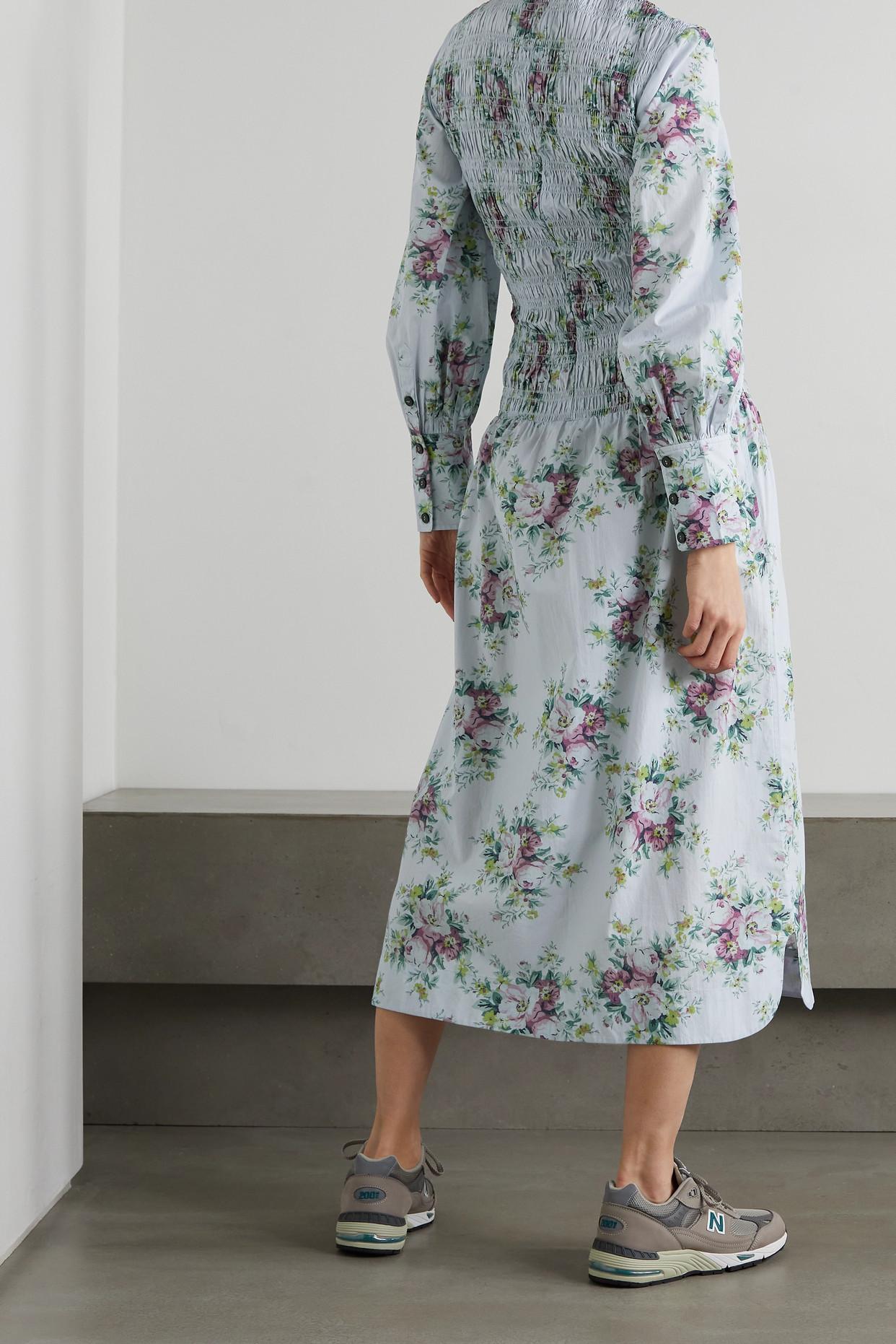 Organic Cotton-poplin Midi Dress 