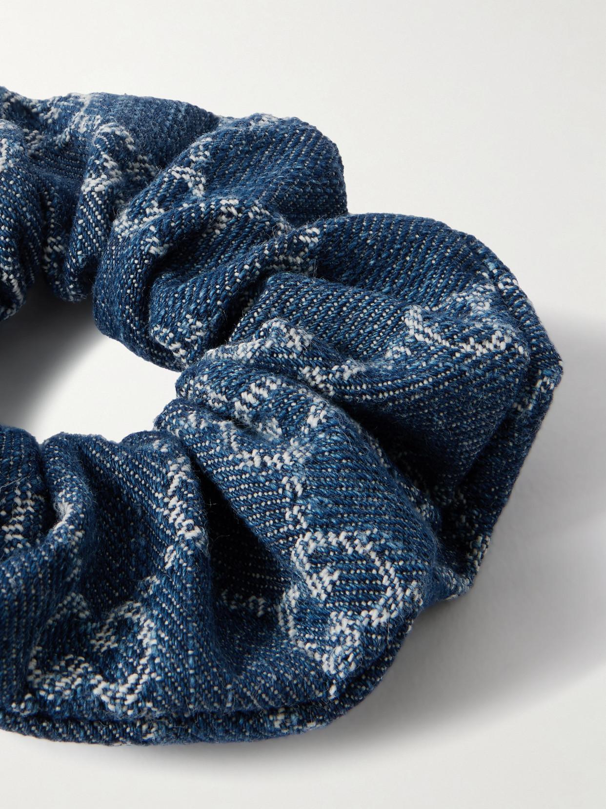 Gucci Navy Denim Monogram Scrunchie Gucci gg Denim Headband in Blue | Lyst main image 4
