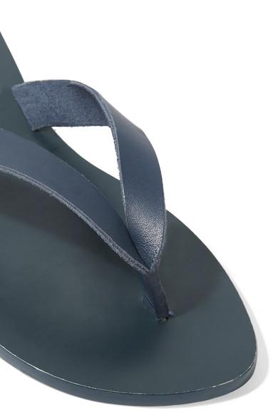 tibi leather flip flops