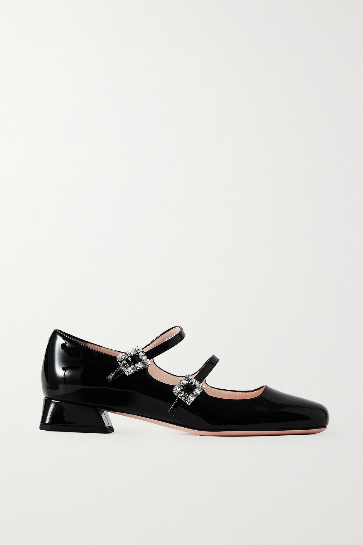 Louis Vuitton Black Suede Mary Jane Peep Toe Pumps Size 9.5/40