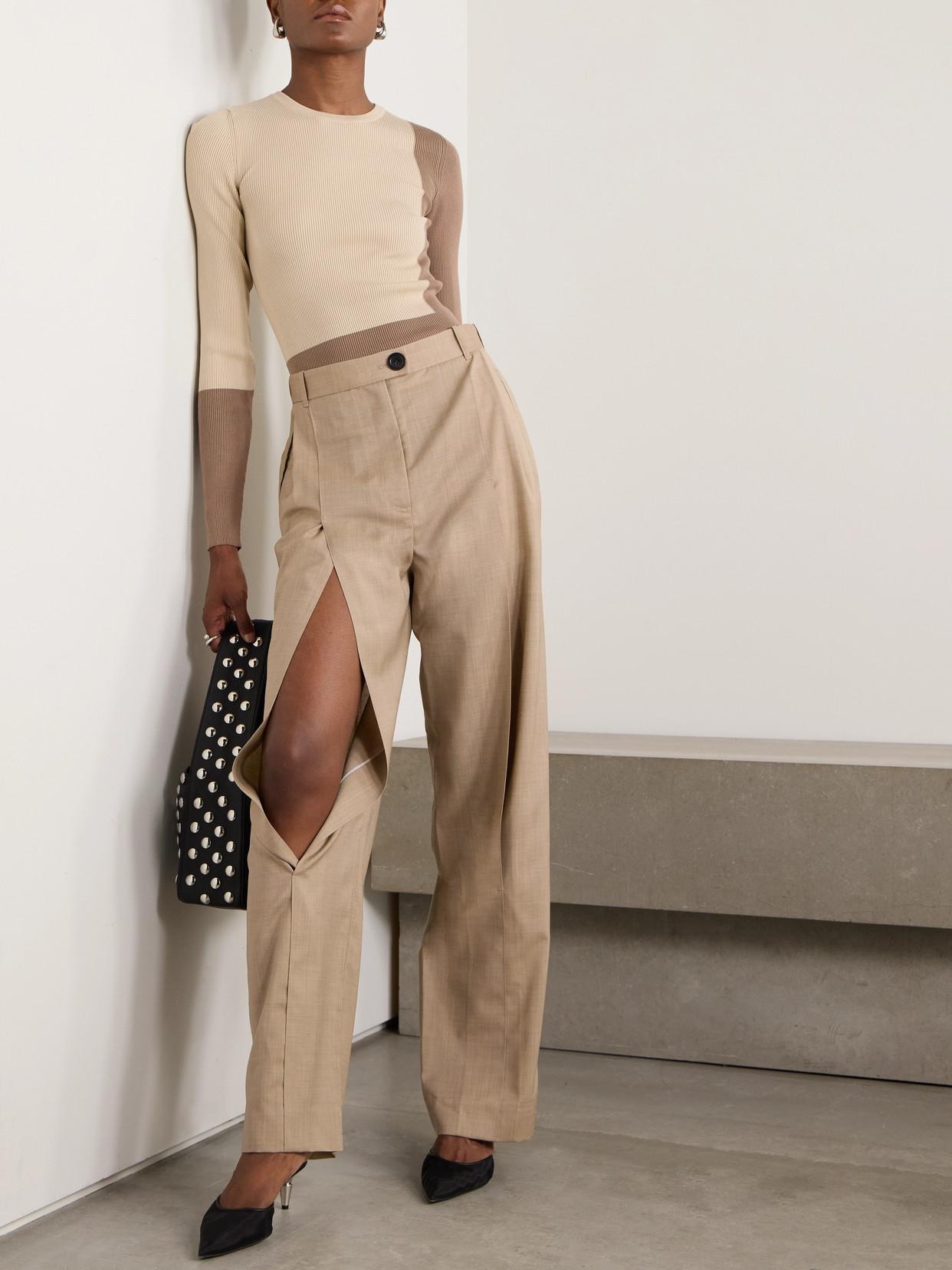パンツ Peter Do Flared Pant Peter Do wide-leg Trousers | Black | FARFETCH