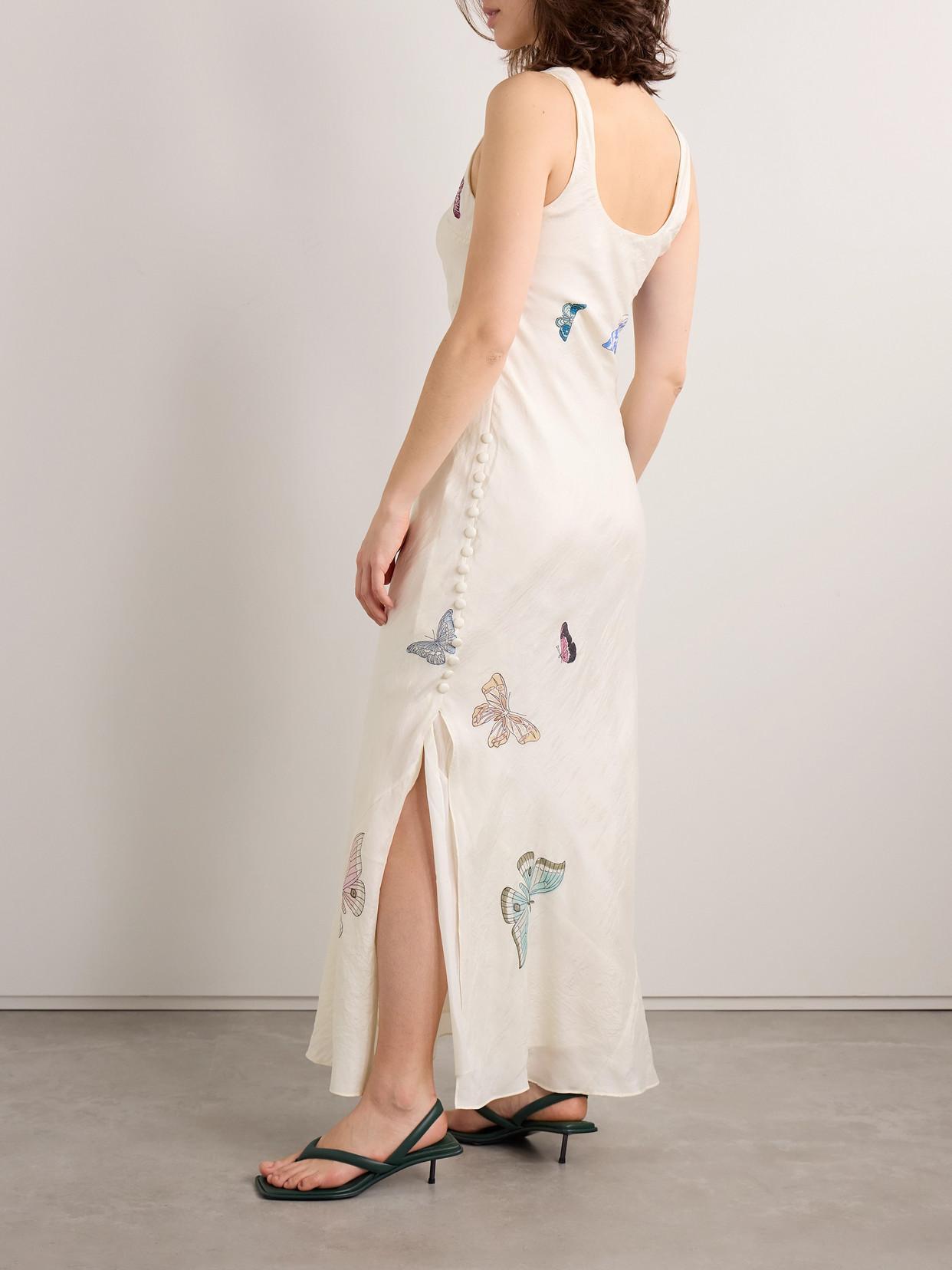 alix of bohemia adele dress Alix Of Bohemia - Adele printed silk-satin maxi dress