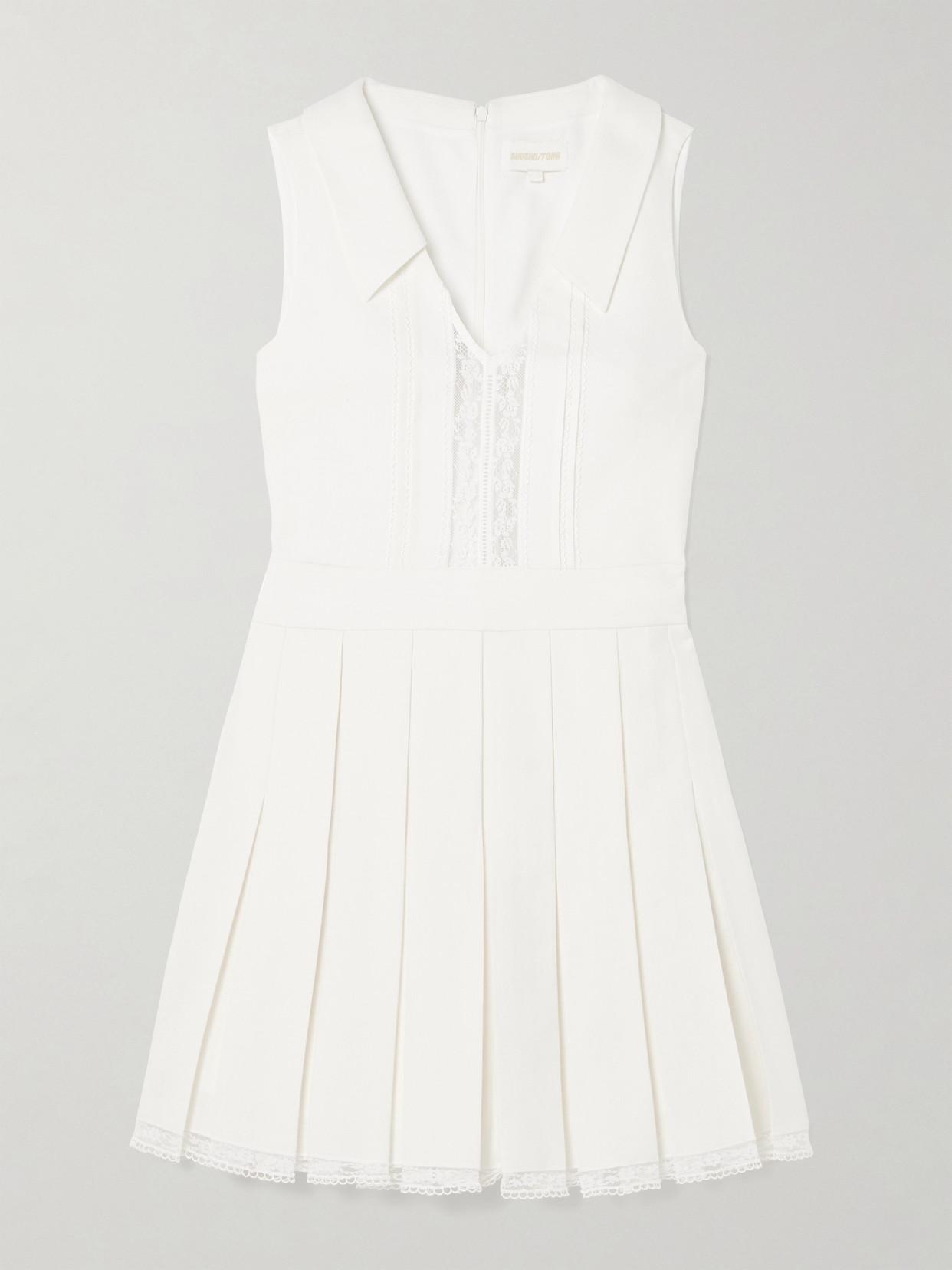 SHUSHU/TONG shushutong ホワイトミニワンピース 半袖 ShuShu/Tong Dresses for Women | Online Sale up to 60% off | Lyst