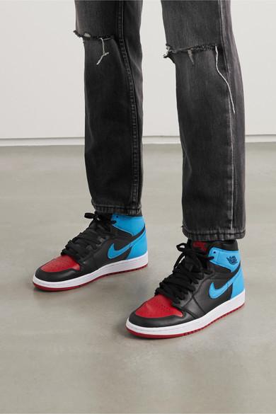 Nike Air Jordan 1 Retro High Og Unc To Chicago Leather High Top Sneakers In Black Lyst