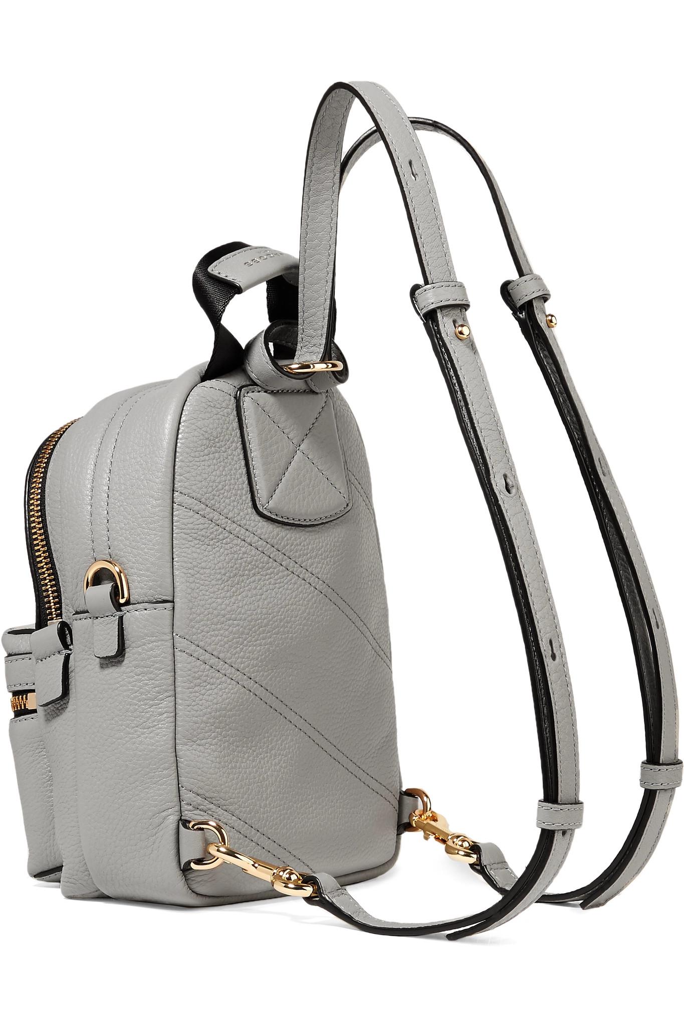 micro leather backpack