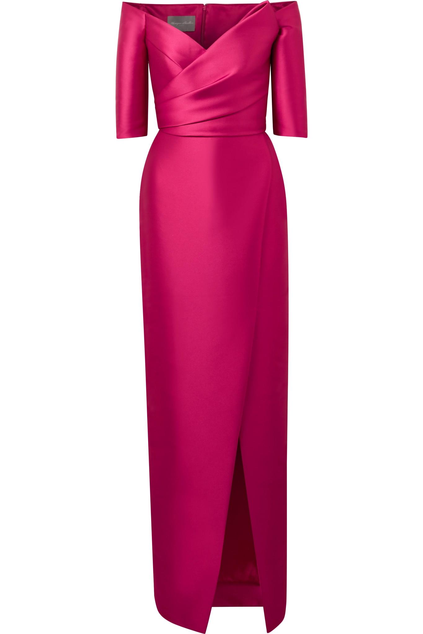 Off The Shoulder Satin Gown Off The Shoulder Satin Gown