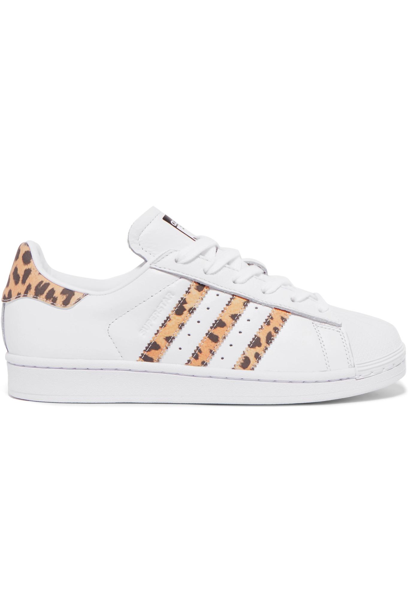 adidas originals superstar leopard sneaker