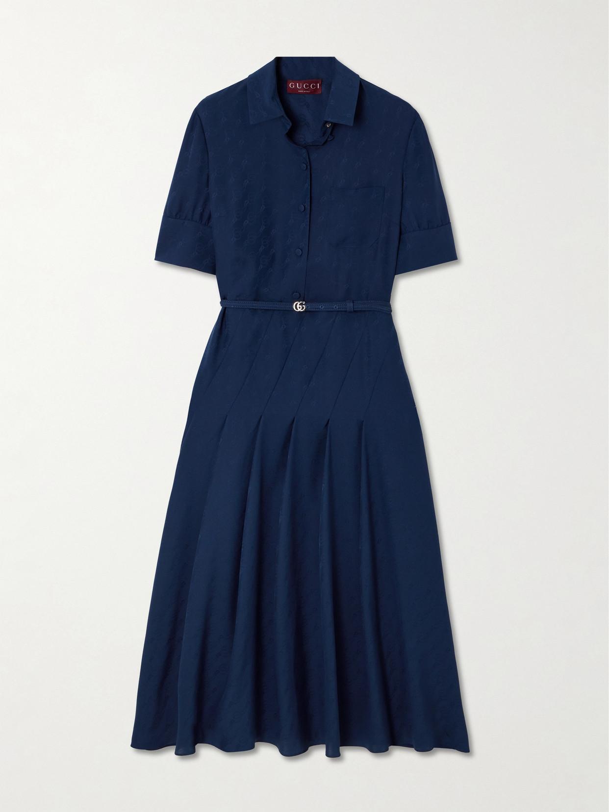 dusty blue bridesmaid dresses short Modest Dusty Blue Bridesmaid Dresses Tea-Length Short Sleeves Ruffles  A-Line Stretch Satin Bridesmaid Dresses main image 0