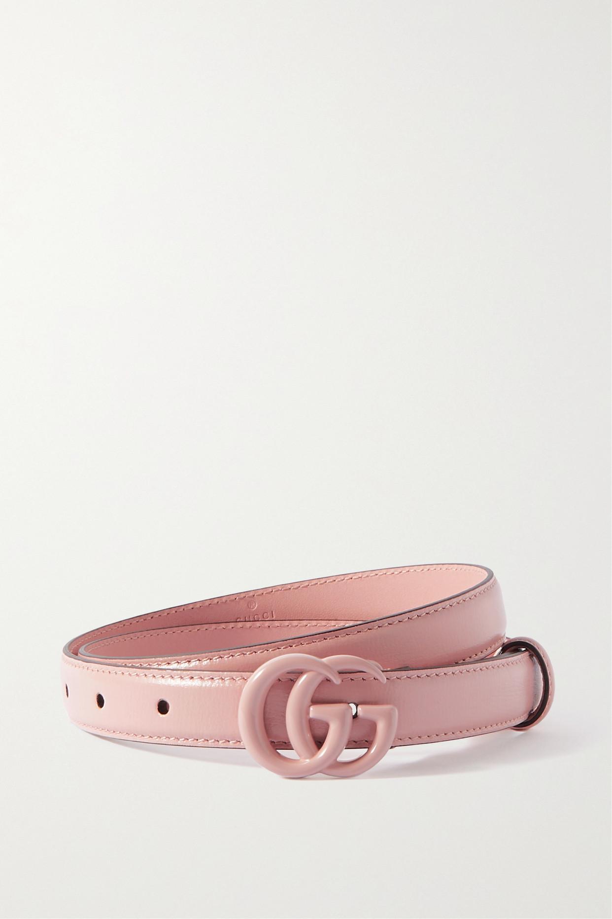 Gucci Gg Marmont Leather Belt in Pink | Lyst