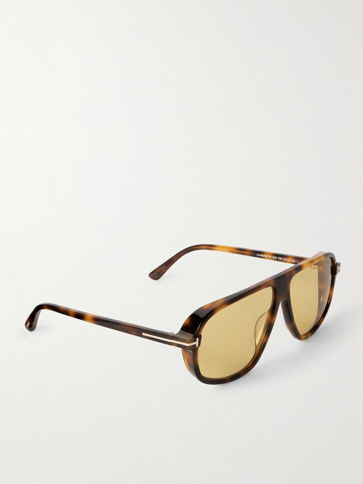 Tom Ford Guillaume Aviator-Style Acetate Sunglasses in  display picture 1