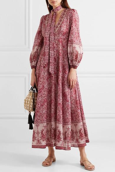 zimmermann pink paisley dress