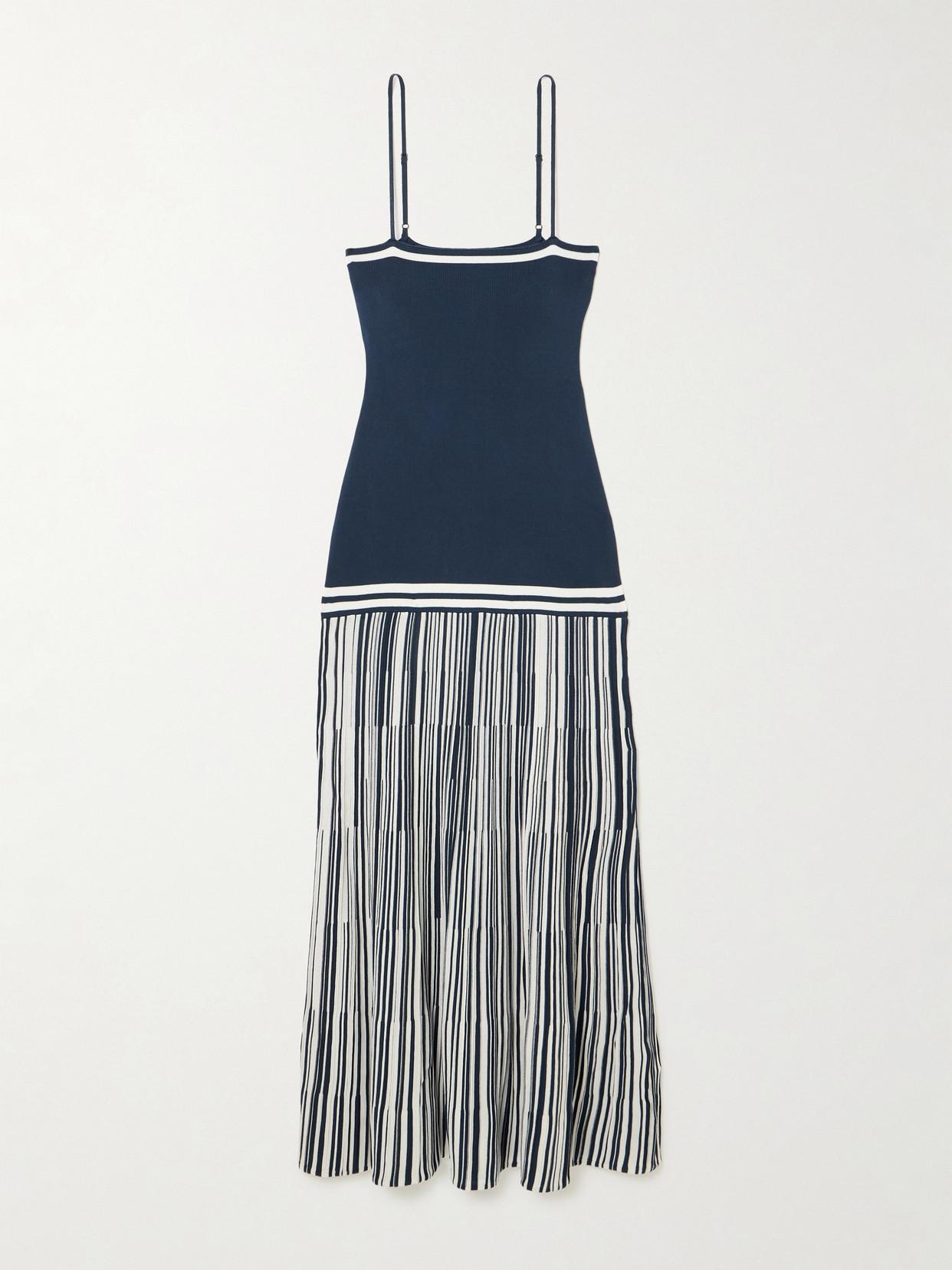 ribbed knit dress black Ribbed Knit Dress in Black Black / M main image 0