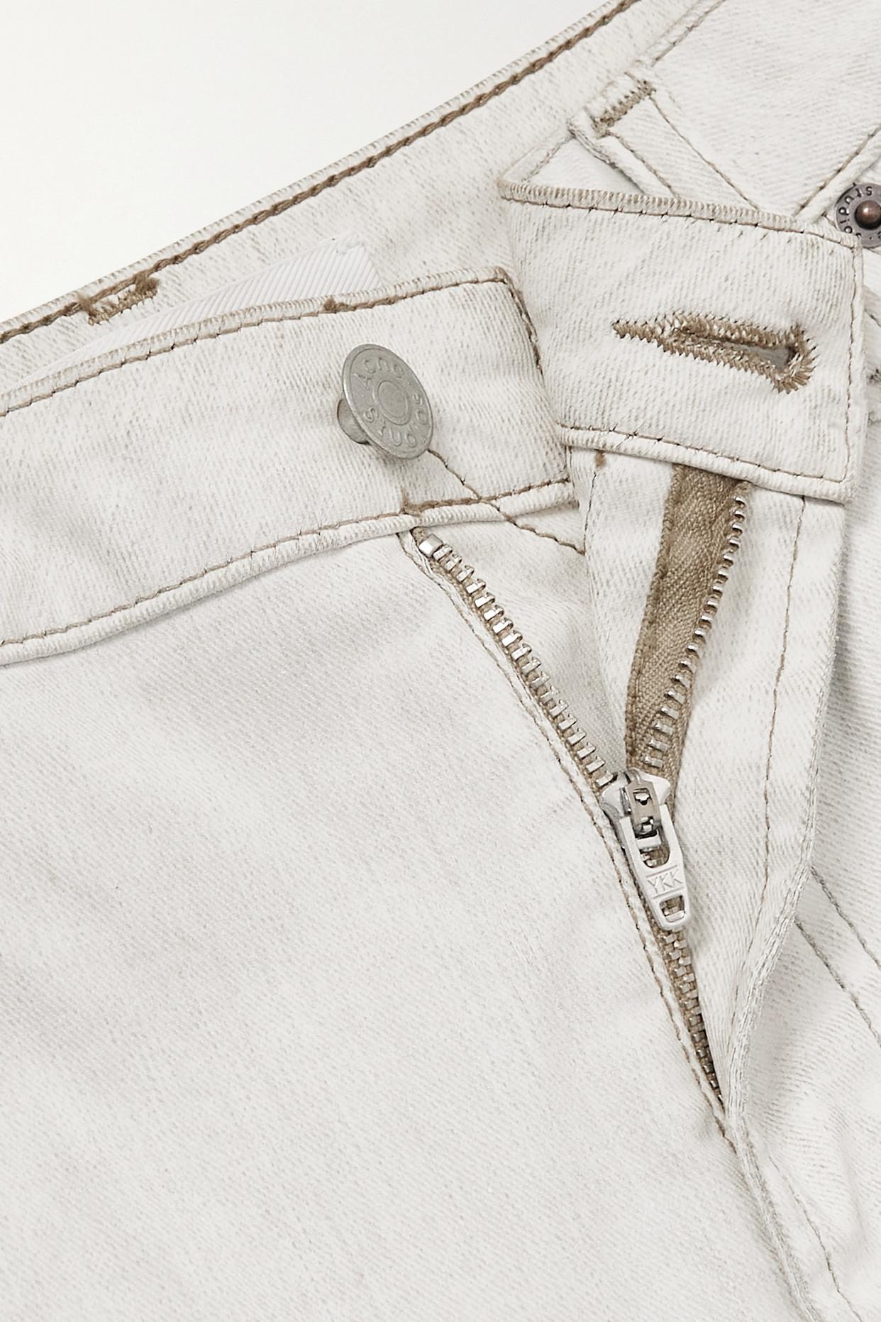 Kamel Abundantly Gnaven Acne Studios Bow-detailed Flared Jeans in White | Lyst