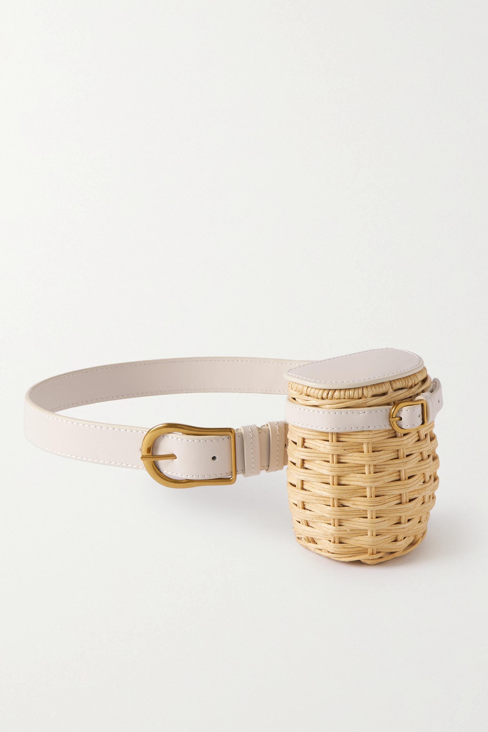 Wicker belt best sale bag