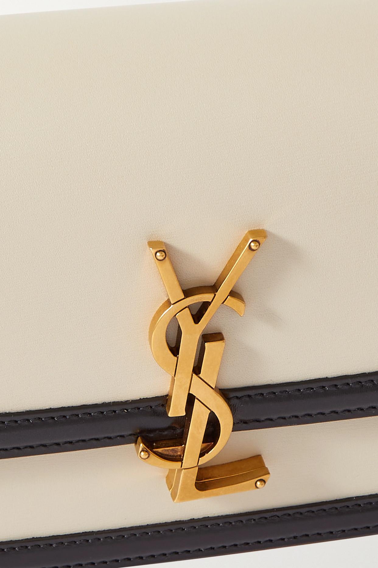 Saint Laurent Solferino Small Two-tone Leather Shoulder Bag | Lyst