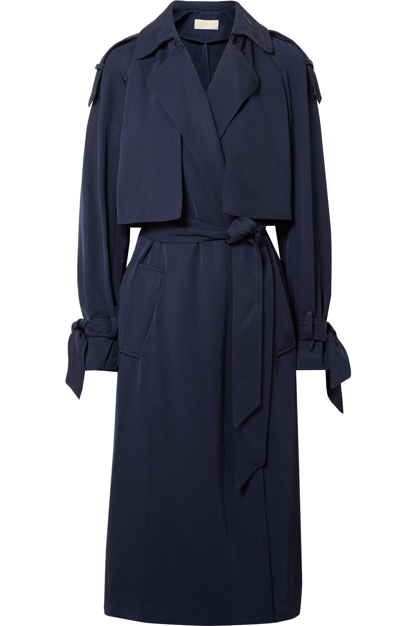 Michael michael kors draped shop trench coat