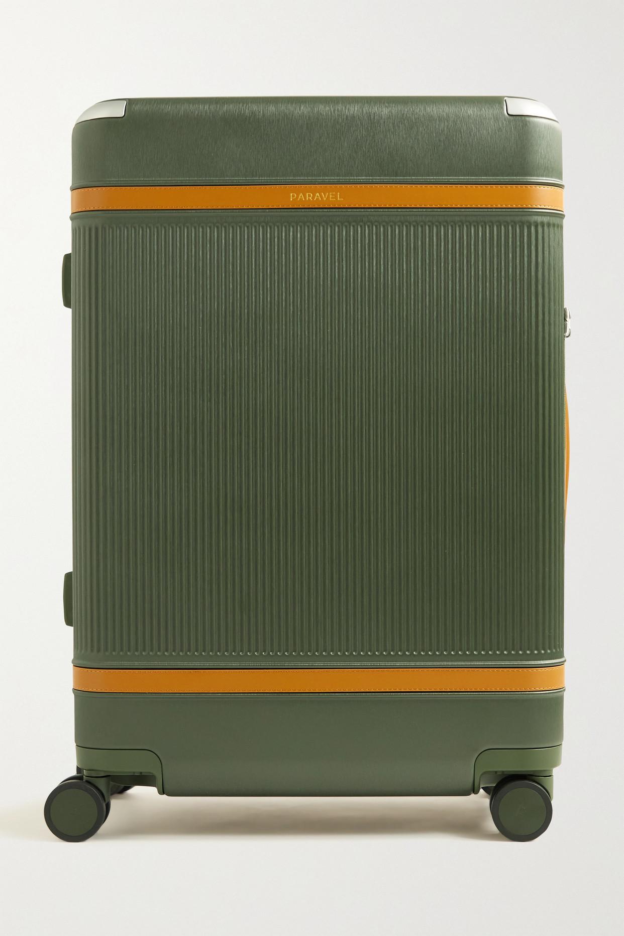 Paravel Aviator Grand Vegan Leathertrimmed Recycledhardshell Suitcase