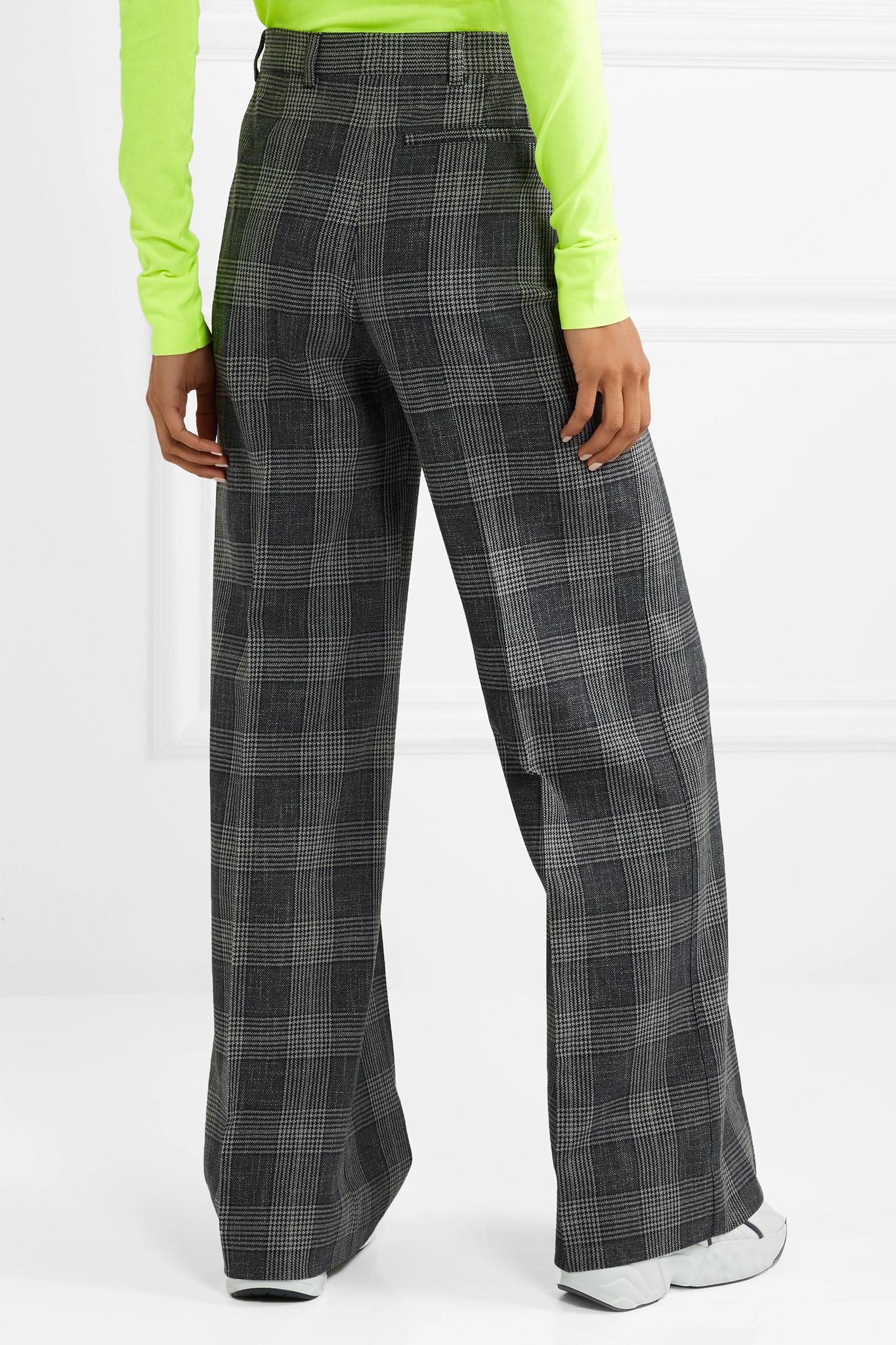 Cotton-blend Wide-leg Pants 