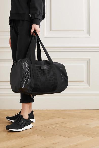 adidas By Stella McCartney Shell And Mesh Duffel Bag in Black | Lyst