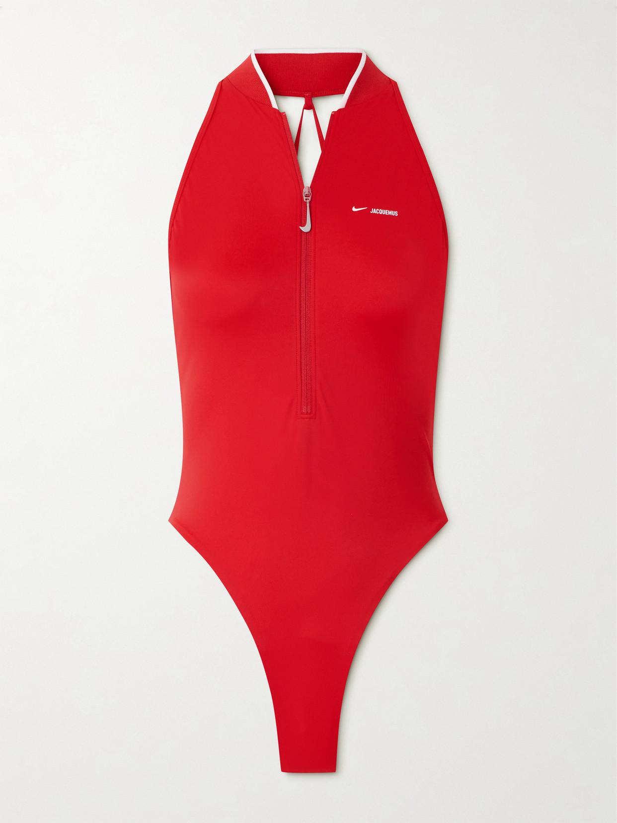 Nike Jacquemus Recycled Halterneck Thong Swimsuit in Red Lyst UK