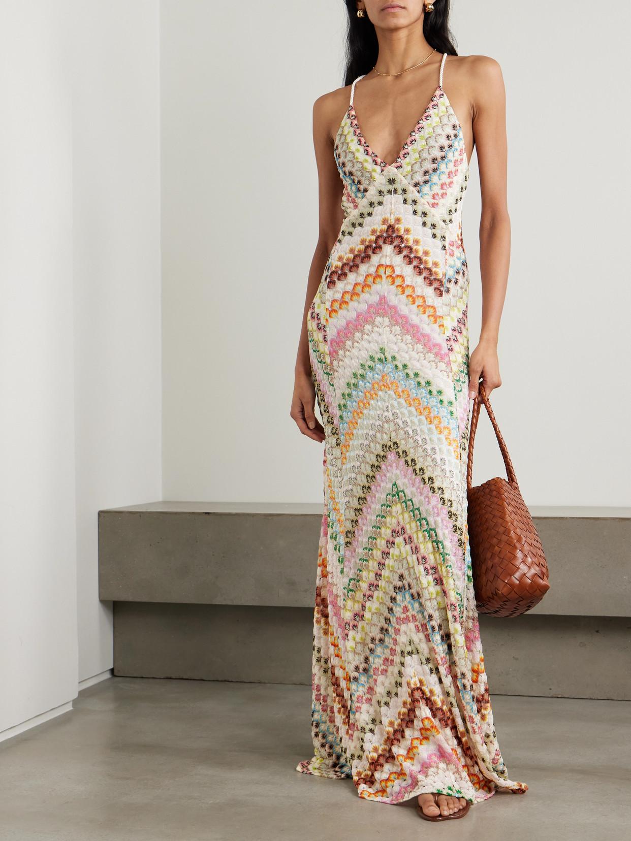 missoni crochet maxi dress Missoni