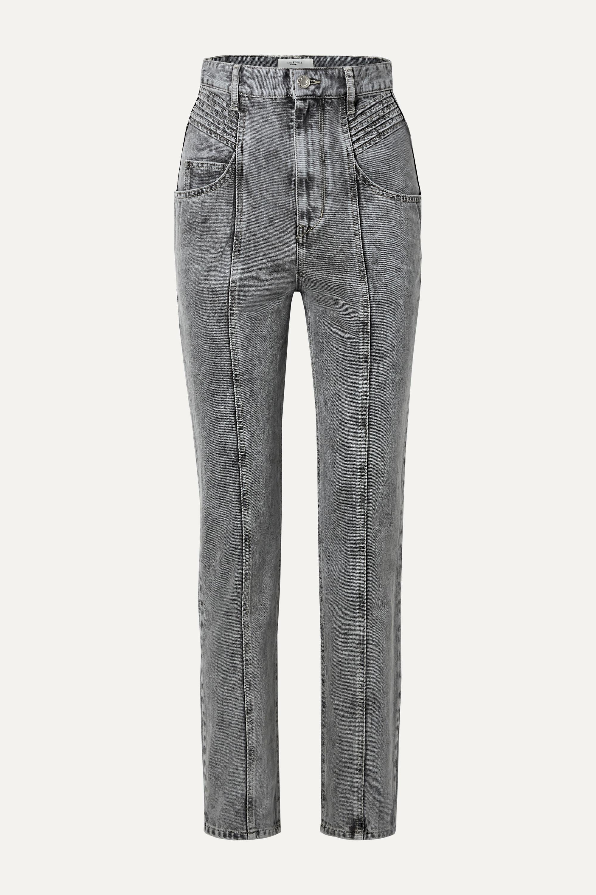 Étoile Isabel Marant Henoya Acid-wash High-rise Slim-leg Jeans in