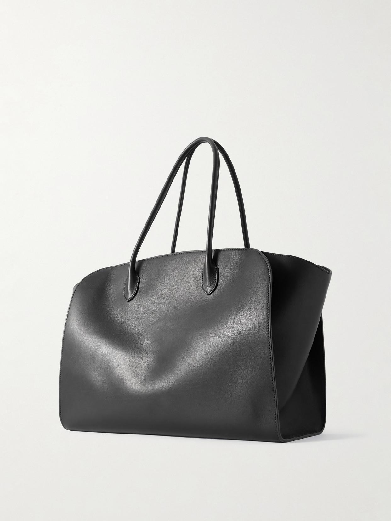 The Row Marlo 17 Leather Tote in Black | Lyst UK
