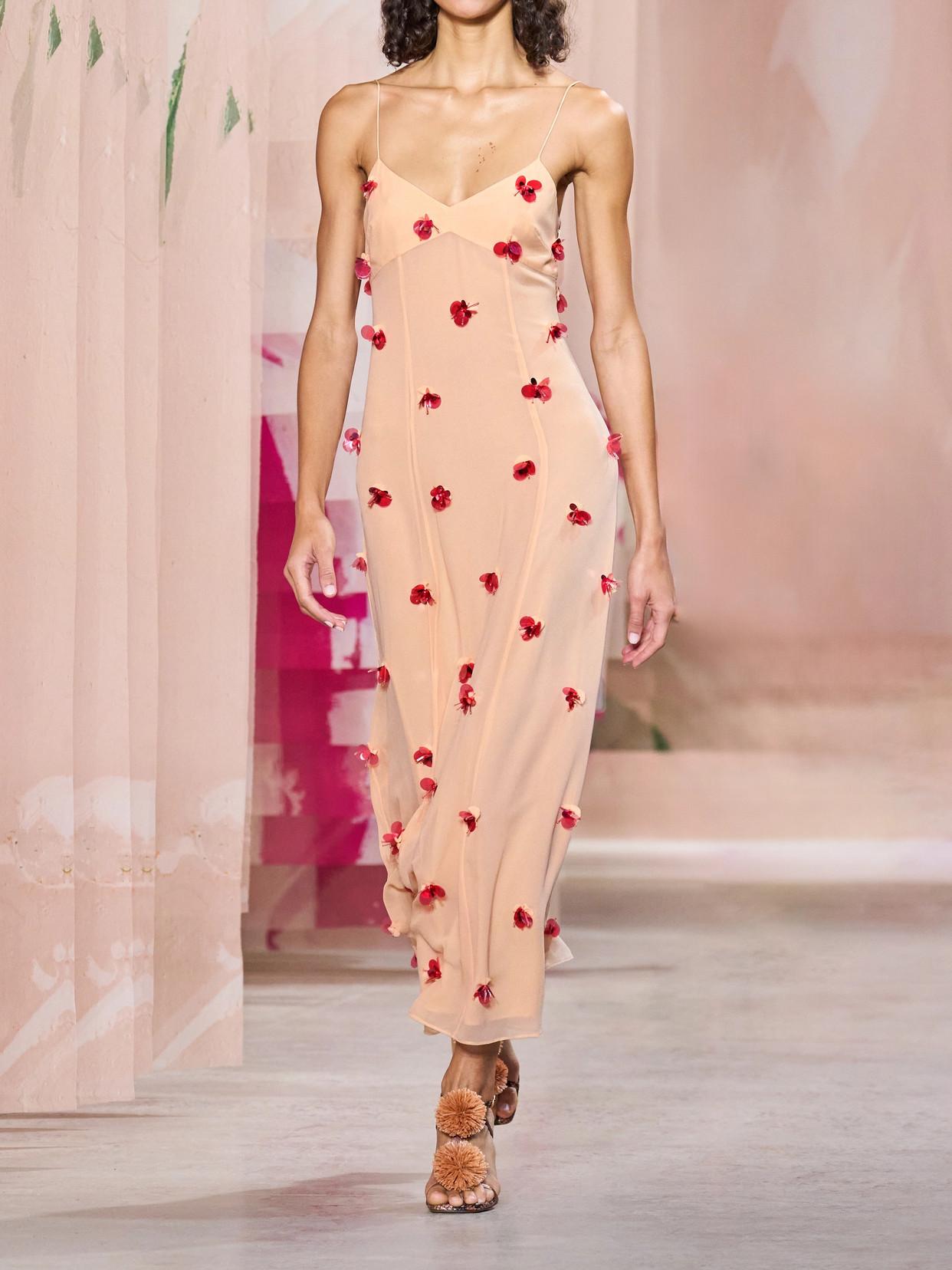 ulla johnson eve embellished silk midi dress Eve Silk Georgette Midi Dress