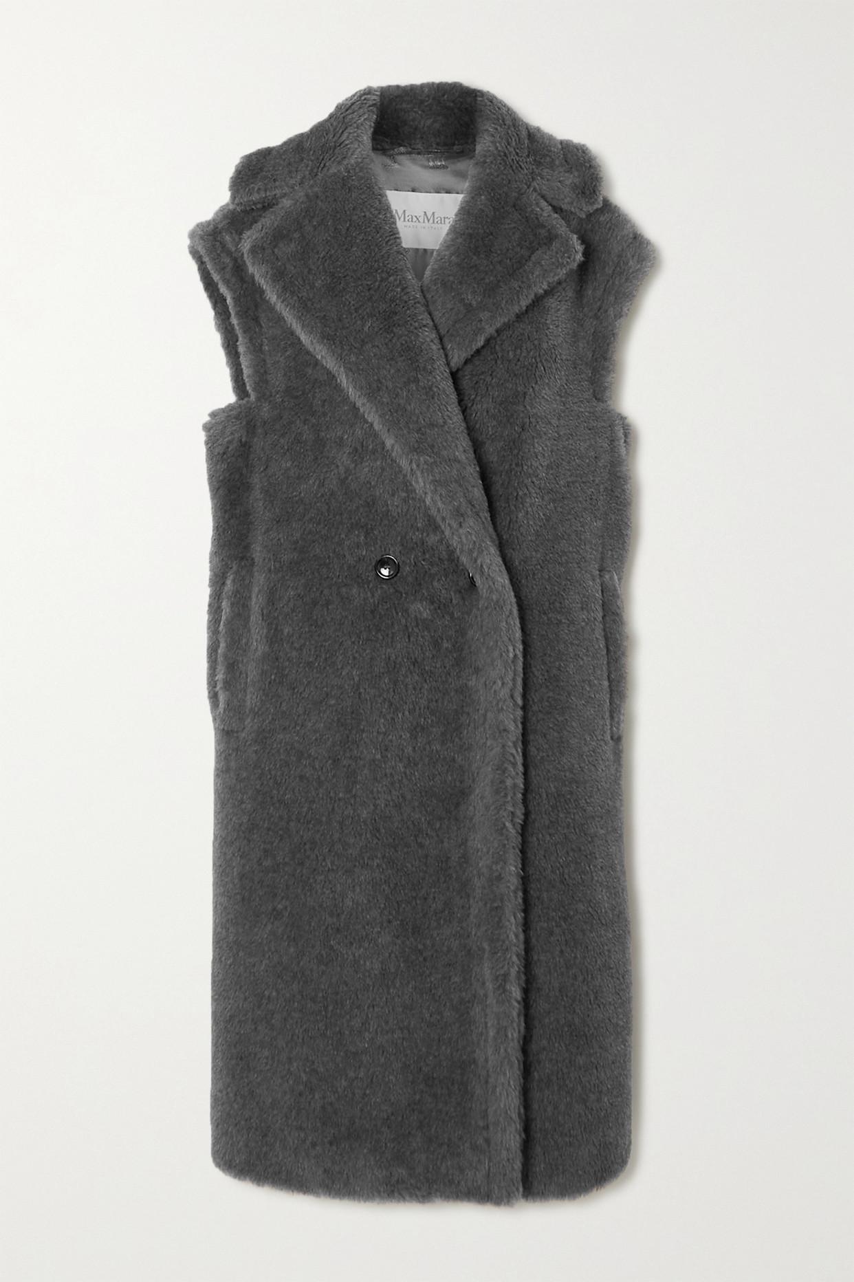 Max Mara Eclisse Teddy Wool, Alpaca And Silk-blend Vest | Lyst