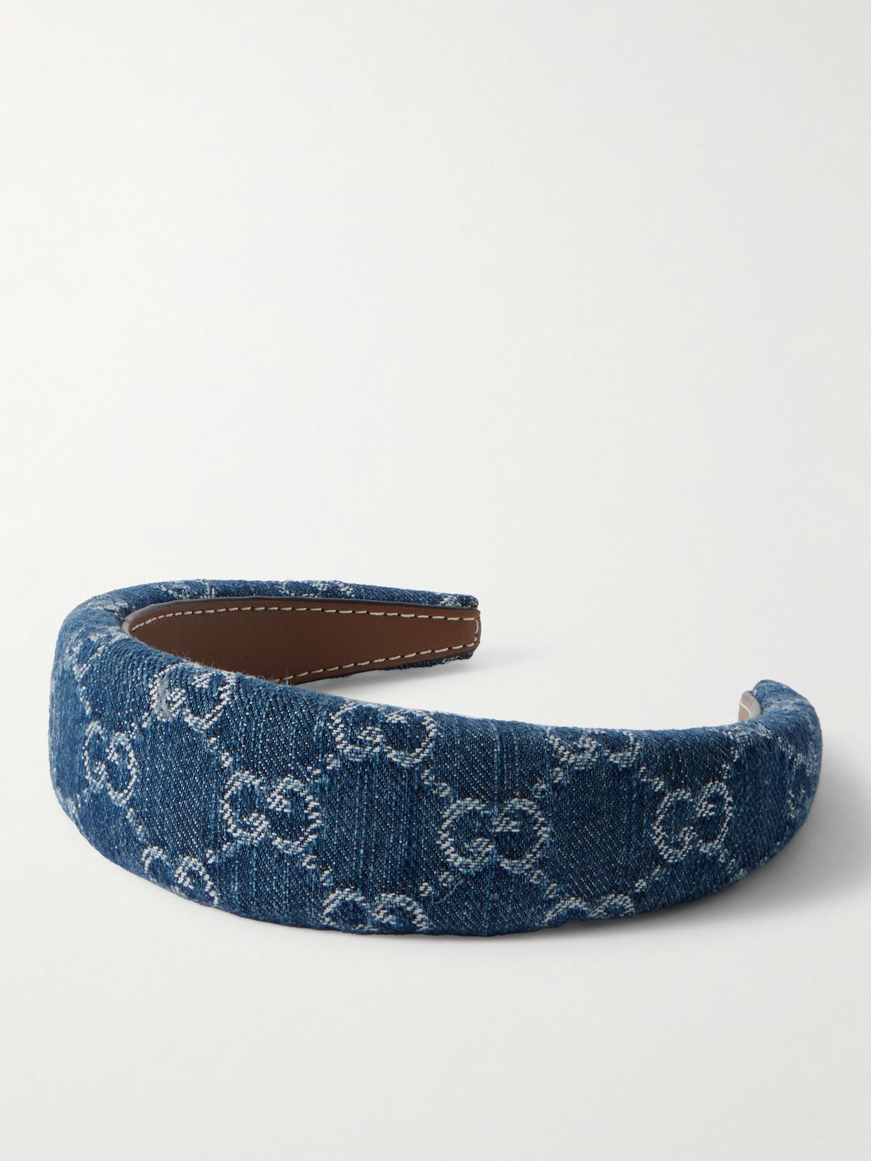 Gucci Blue Denim GG Supreme Monogram Headband Gucci GG Canvas Danny Headband Blue 1850558 – FASHIONPHILE main image 3