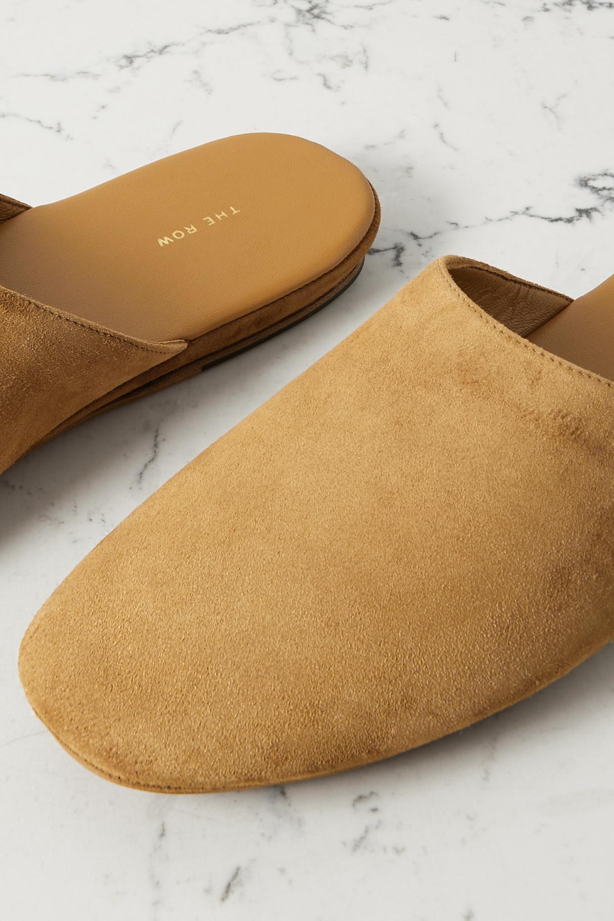 The Row Franco Suede Slippers