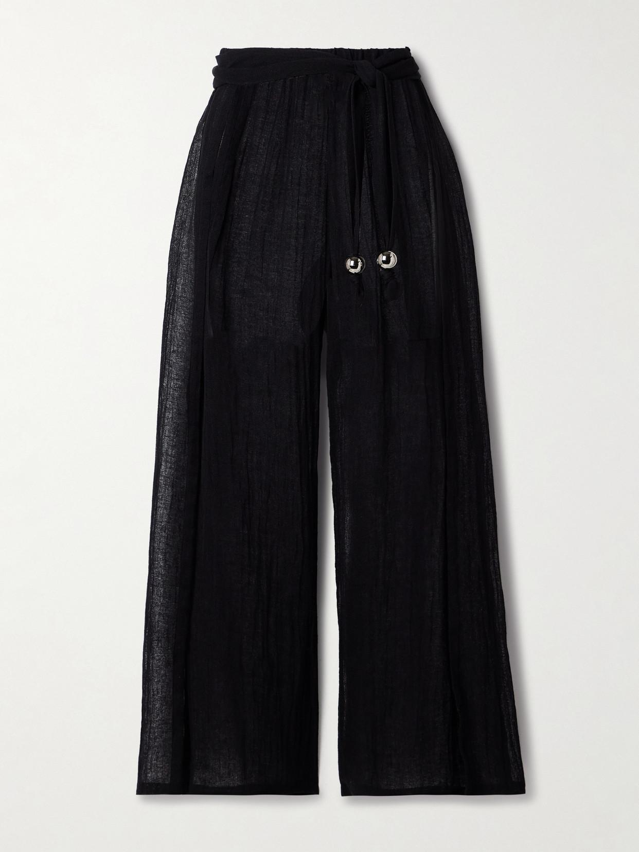 「LISA MARIE FERNANDEZ」+ NET SUSTAIN ワイドパンツ THE_SAILOR_BLOUSON_TOP_in_BLAC
