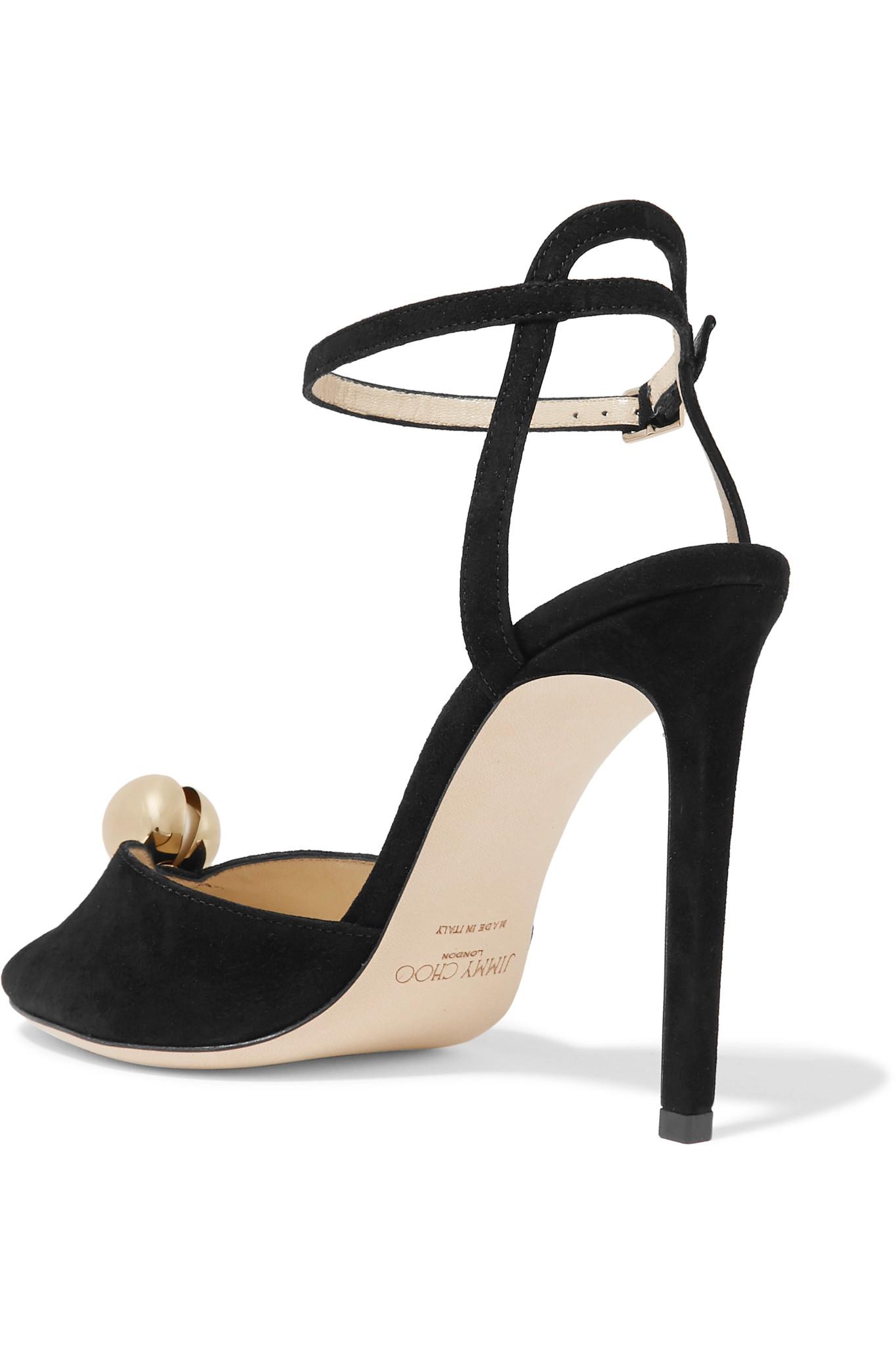 jimmy choo sacora 100 embellished sandals