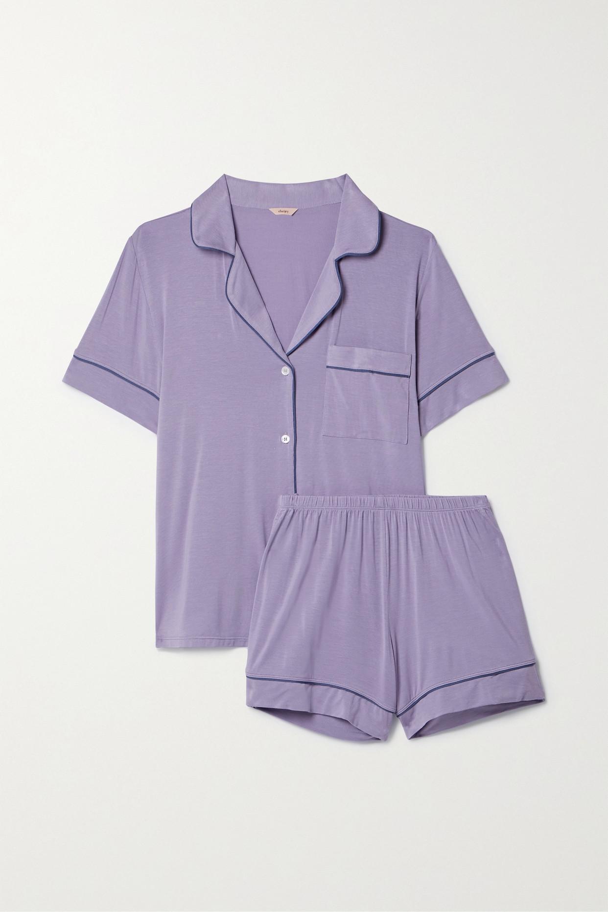Eberjey + Net Sustain Gisele Stretch-tm Modal Pajama Set in Purple