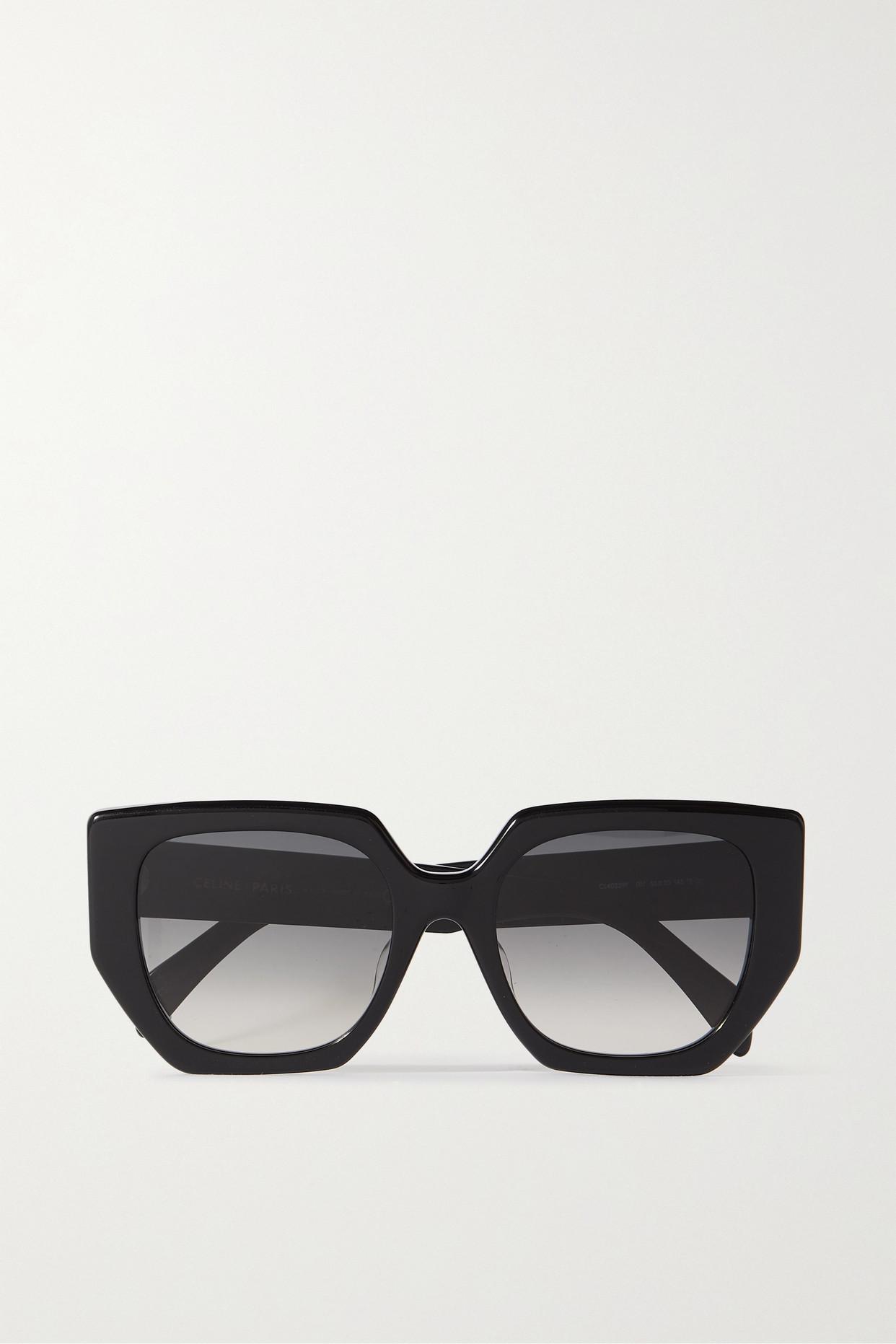 Celine Triomphe Oversized Square-frame Acetate Sunglasses in Black | Lyst