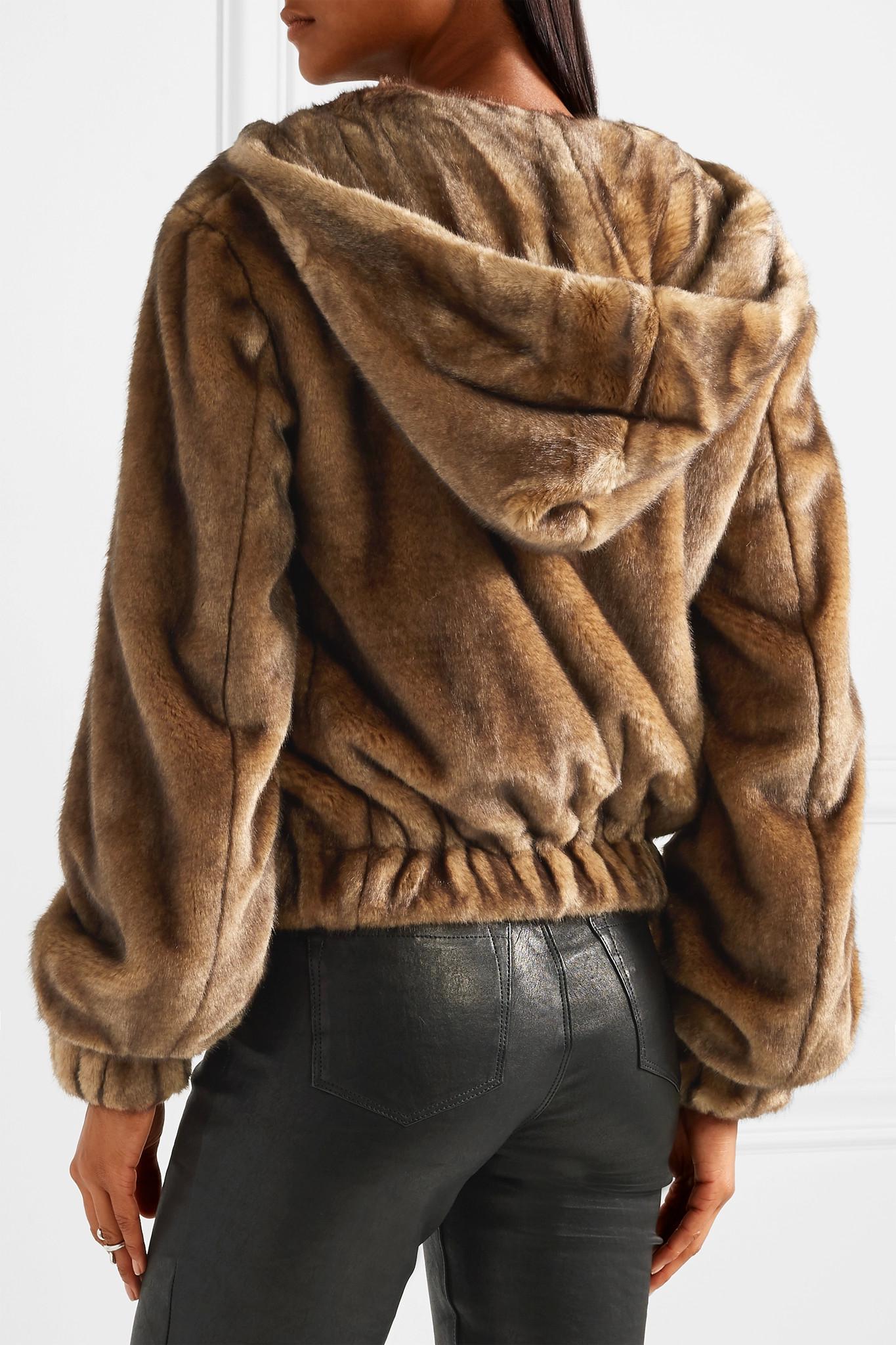 helmut lang fur bomber